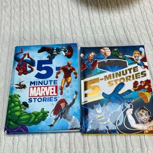 5 Minute Marvel Stories. 2 books 22 stories. 1 book is in excellent condition
